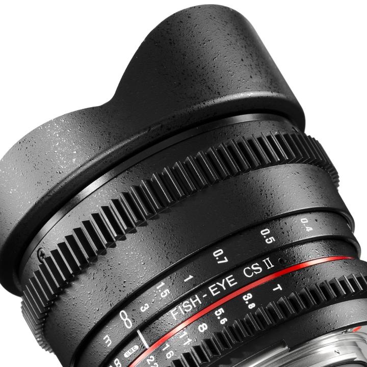 Immagine prodotto Walimex pro Pro Lens 8mm, f/3.5 II VDSLR Fisheye, Nikon (Nikon F, APS-C / DX, Micro Four Thirds)