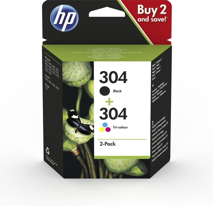 HP 304 2-Pack (M, FC, C, Y)