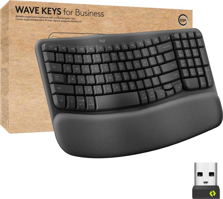 Produktbild Logitech Wave Keys for Business (Eng. Int., Kabellos)
