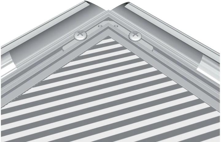 Produktbild Franken Plakatrahmen "Outdoor", DIN A3, 25 mm Rahmenprofil silbereloxierter Aluminium-Klapprahmen, Kunststof