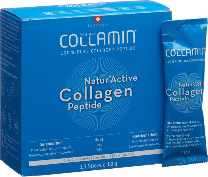 Immagine prodotto Collamin Peptidi di collagene attivi della natura (15 Pezzo/i, Polvere, 10 g)