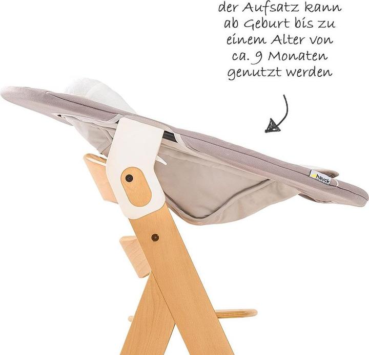Produktbild Hauck Hochstühle Alpha Plus Natur Newborn Set - 4-tlg. Hochstuhl + (Hochstuhl)