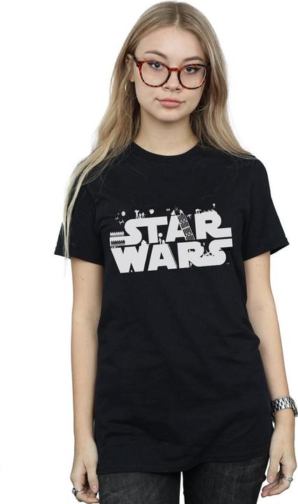 Immagine prodotto Star Wars Minimalist Logo Maglietta Ampia Donna (3XL)