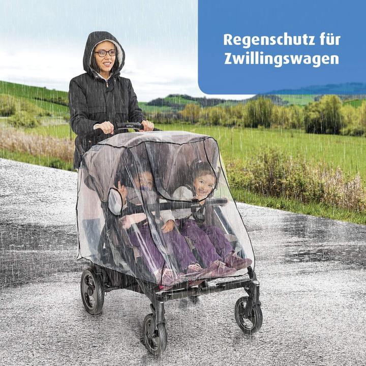 Image du produit Reer RainCover Twin Housse de pluie pour poussette jumelle
