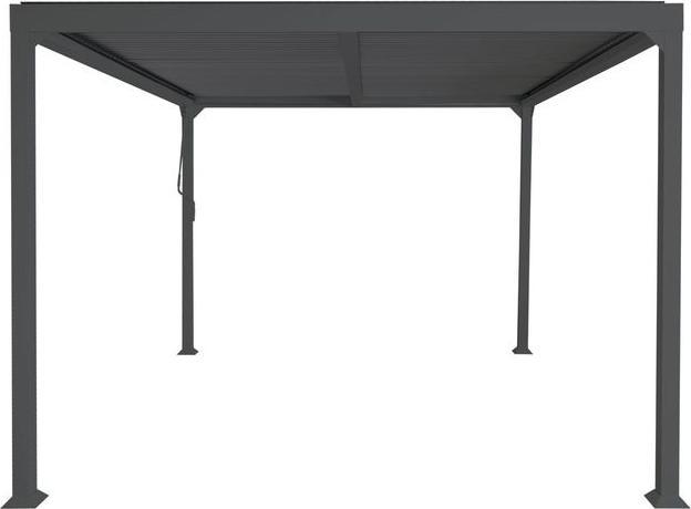 Image du produit Mendler Pergola en aluminium HWC-L41, structure métallique stable de 8 cm 3x3,7m, anthracite (306 cm, 368 cm)