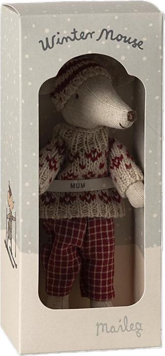 Actual product image Maileg Winter mouse with ski set (16 cm)
