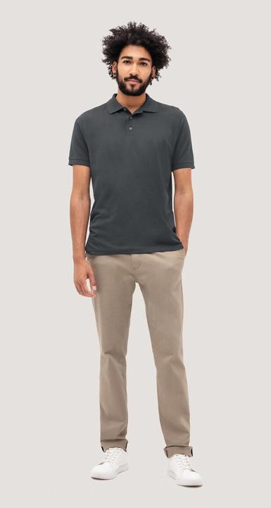 Actual product image Hakro Men's Polo Shirt CLASSIC anthracite size 2XL (XXL)