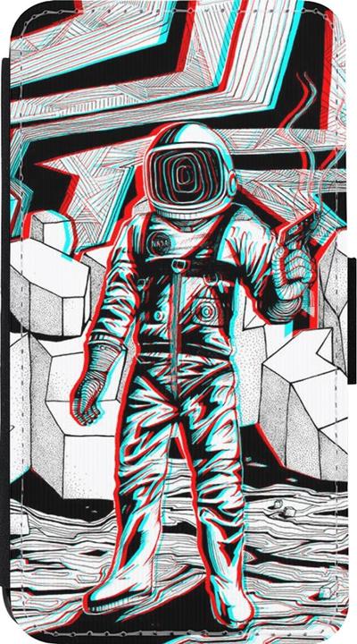 Produktbild PhoneLook Hülle Wallet schwarz Anaglyph Astronaut (Apple iPhone 13 mini)