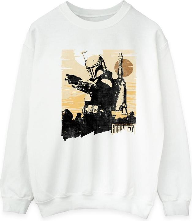 Actual product image Star Wars Mens The Book Of Boba Fett Points Sweatshirt (S)