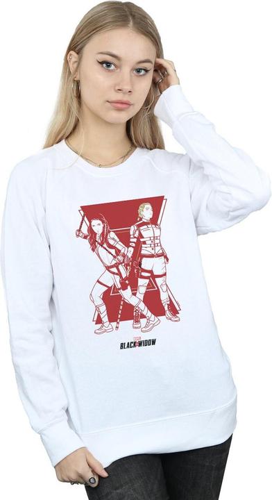 Actual product image Womens/Ladies Black Widow Movie Sisters Silhouette Sweatshirt (XL)