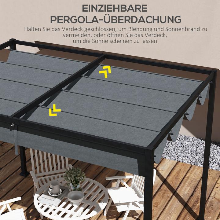 Actual product image Outsunny Replacement roof for 3 x 2.15 m garden pavilions (286 cm, 245 cm)