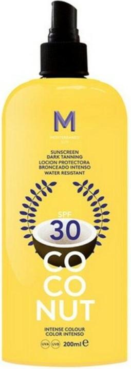 Produktbild Mediterraneo Sun COCONUT sunscreen dark tanning SPF30 200 ml (Sonnencreme Gesicht, SPF 30, 200 ml)