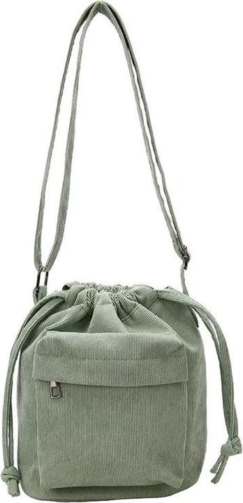 Actual product image Only-Bags.Store Corduroy shopping bag with drawstring, shoulder bag, hobo bag, casual handbags, large