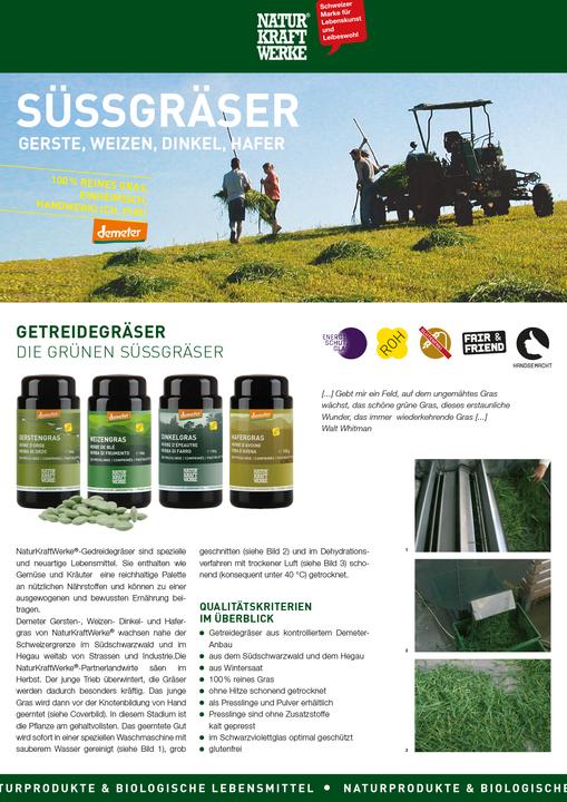 Actual product image NaturKraftWerke Wheatgrass powder Demeter (1 Piece, Powder, 50 g)