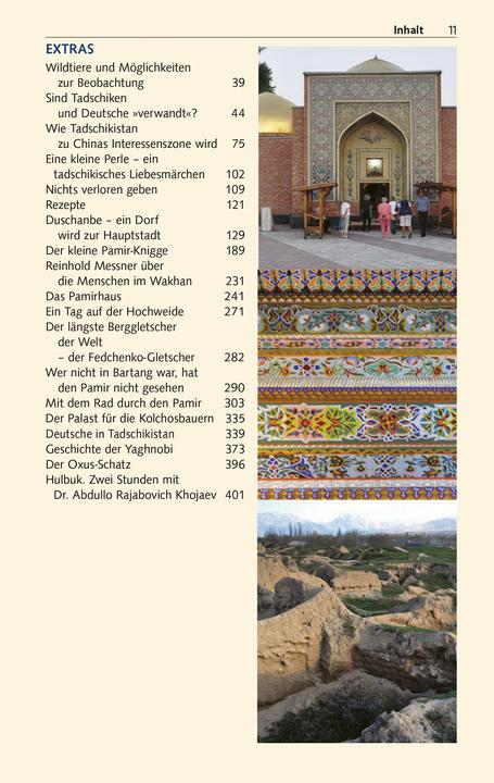 Actual product image Reiseführer Tadschikistan (German, Dagmar Schreiber, 2025)
