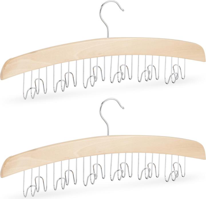 Immagine prodotto Relaxdays Gruccia portacinture da armadio (2 x)