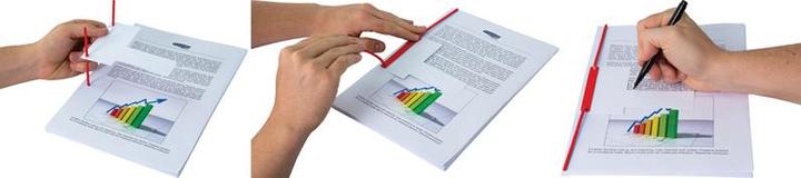 Produktbild Fellowes BANKERS BOX BBD Archiv-Abheftbügel, rot zweiteilig, aus kunststoffbeschichtetem flexiblem Metall