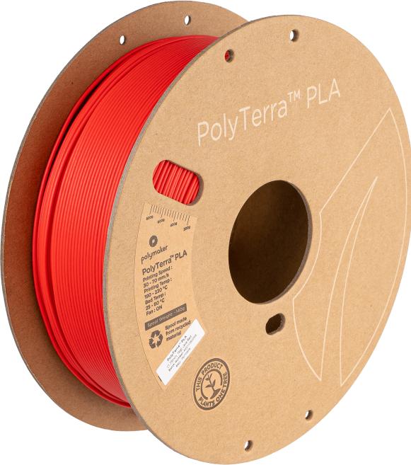 Image du produit Polymaker PolyTerra (PLA, 1.75 mm, 1000 g, Rouge)