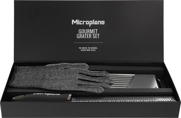 Actual product image Microplane Gourmet Rasp Set with Protective Glove