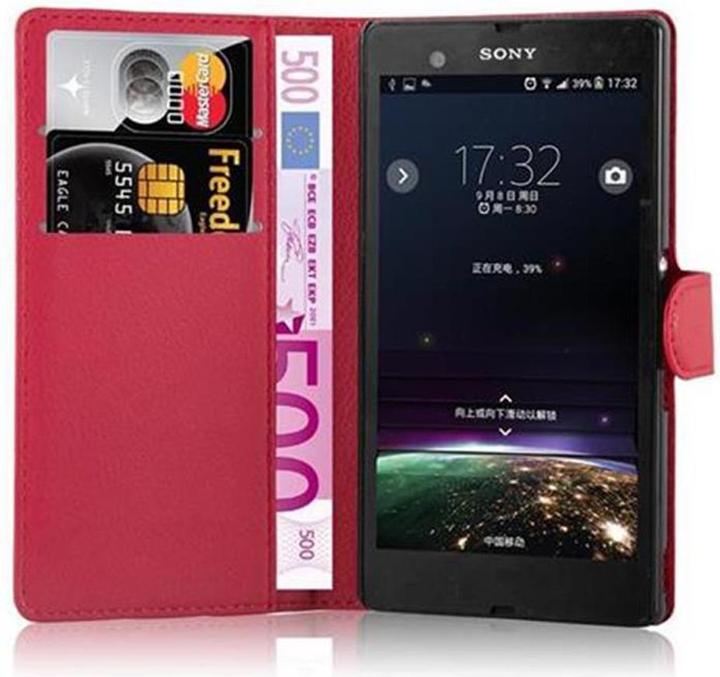 Actual product image Cadorabo Book with stand function cover (Sony Xperia Z)