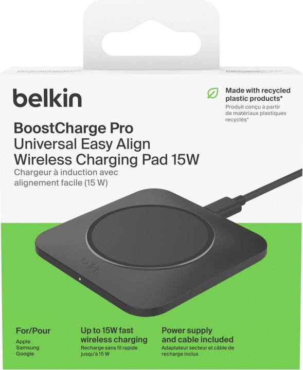 Productafbeelding Belkin Qi 15w Charging Pad White w/PSU (15 W)