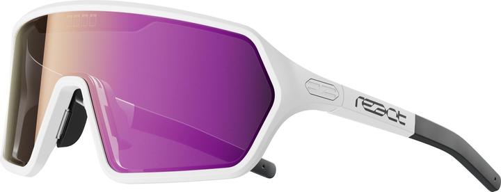 React nova white Small Sonnenbrille (Silberne Spiegelbeschichtung)