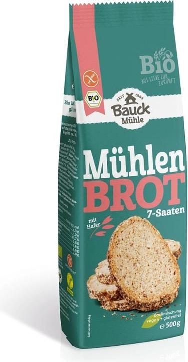 Actual product image Bauckhof Mühlenbrot 7-seed baking mix organic (500 g)