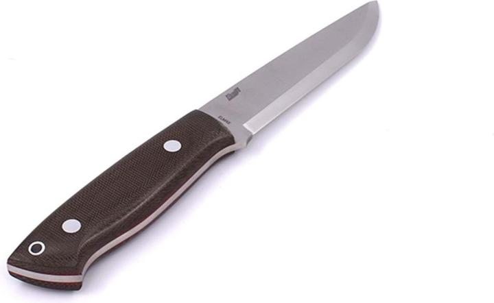 Actual product image Brisa Trapper 115 Green Micarta Scandi Bushcraft (11.50 cm)