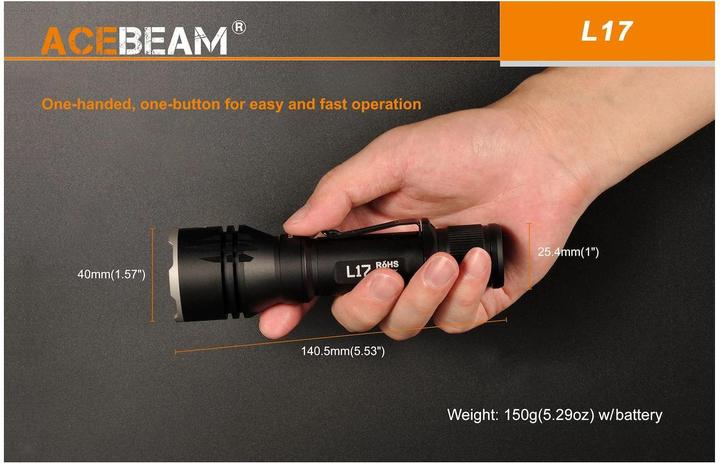 Produktbild AceBeam L17 LED Taschenlampe (16 cm)