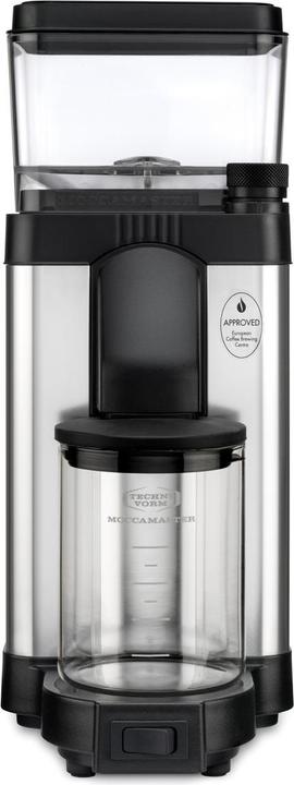 Image du produit Moccamaster 49510 Grinder à café Noir, Acier inoxydable, Transparent