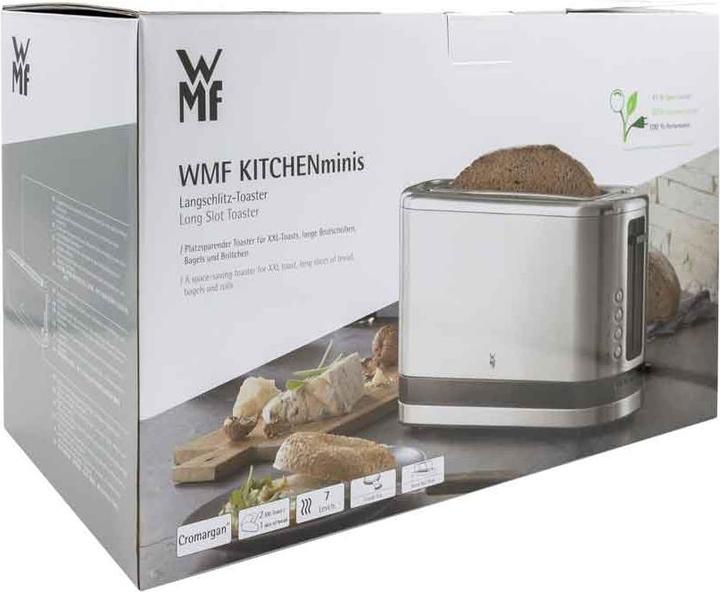 Actual product image WMF KITCHENminis long slot toaster 2-slice with bread roll attachment