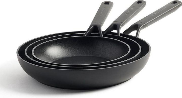 Actual product image KitchenAid Ceramic pans 20 cm + 24 cm + 28 cm (28 cm, Frying pan, Aluminium)
