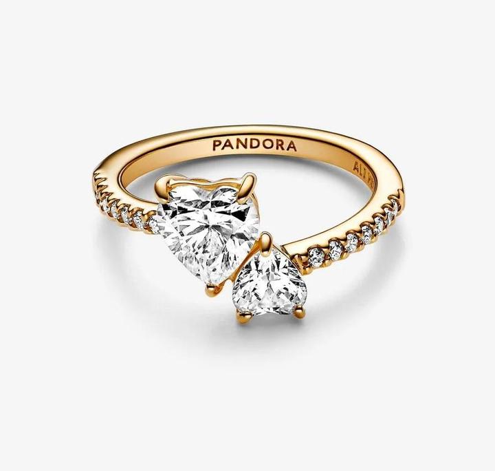 Image du produit Pandora Double coeur (54, Or 585/14 K)