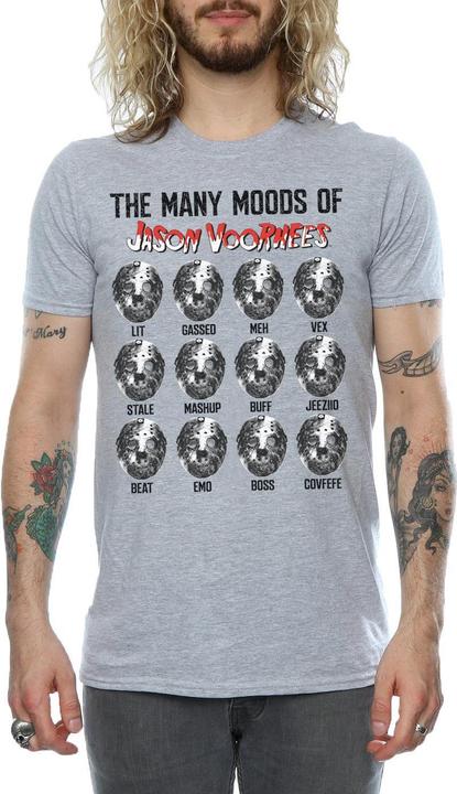 Actual product image Absolute Cult Mens The Many Moods Of Jason Voorhees T-Shirt (3XL)