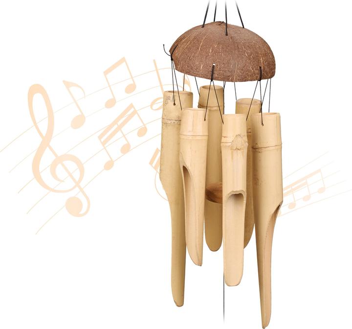 Image du produit Relaxdays Carillon bambou