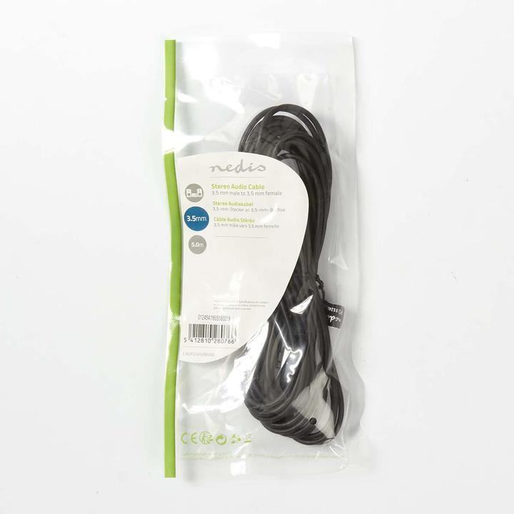 Actual product image Nedis Audio cable stereo jack plug 3.5 mm (5 m, 3.5mm jack (AUX))