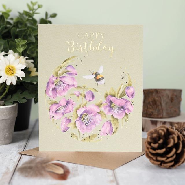 Actual product image Wrendale Design Geburtstagskarte - Biene HAPPY BIRTHDAY Wrendale Designs (1 pcs.)