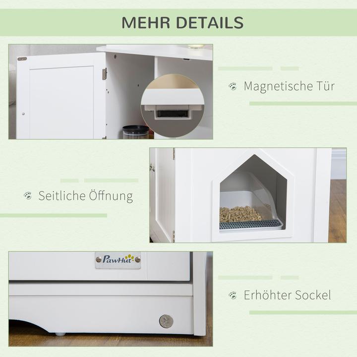 Produktbild PawHut Katzenklo mit Magnettüren (Katzenklo geschlossen)