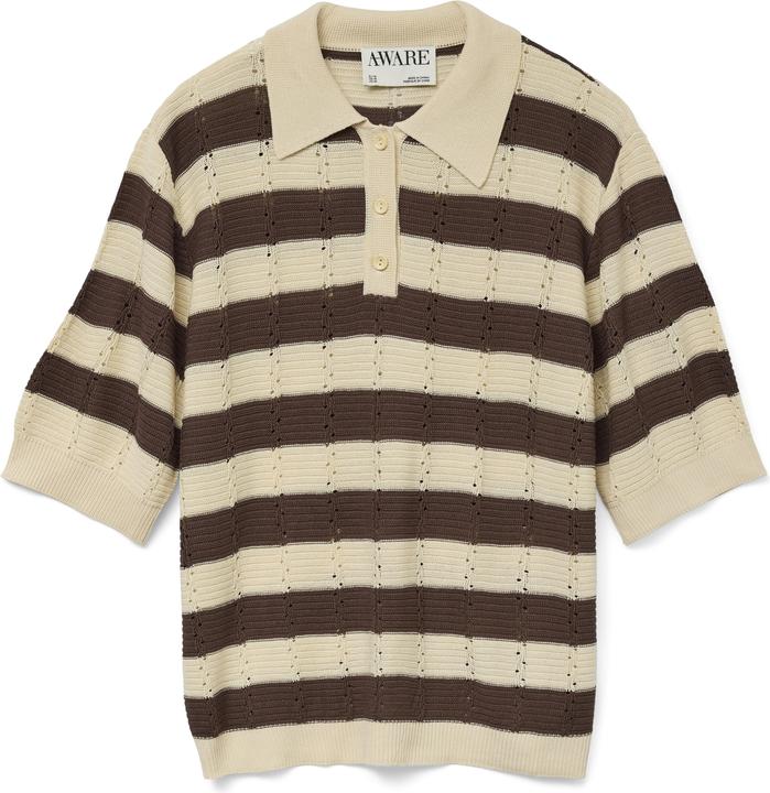 Vero Moda VMRANDI Gestricktes Poloshirt Polo