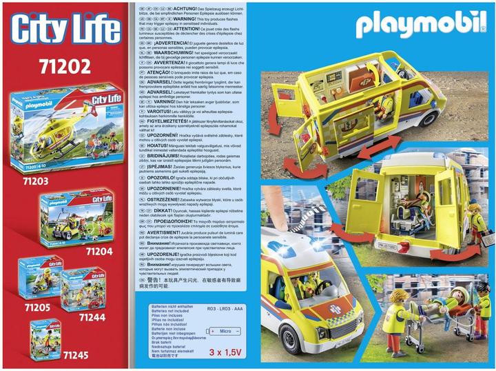 Immagine prodotto Playmobil 71202 Ambulanza con luci e suoni (71202, Playmobil City Life)