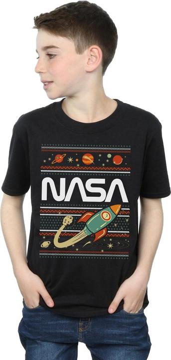 Actual product image Nasa Boys Fair Isle T-Shirt (128)