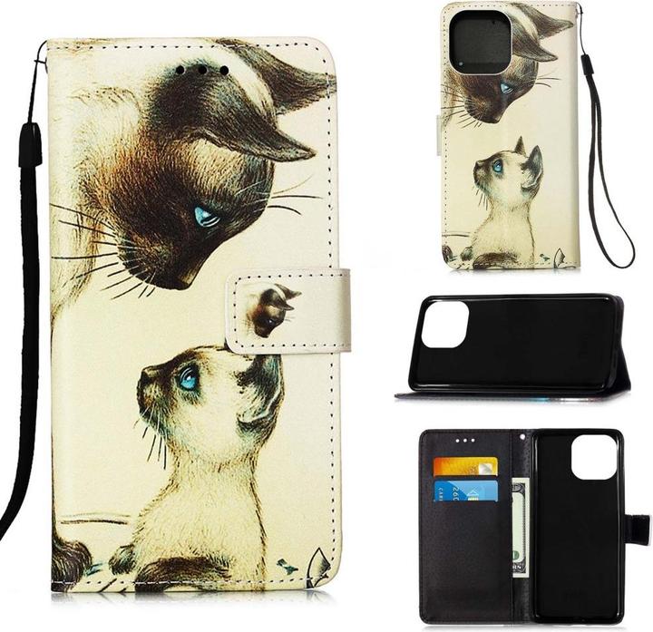Image du produit Ueli Express iPhone 13 Pro Livre Etui avec porte-cartes Chat mère (Apple iPhone 13 Pro)