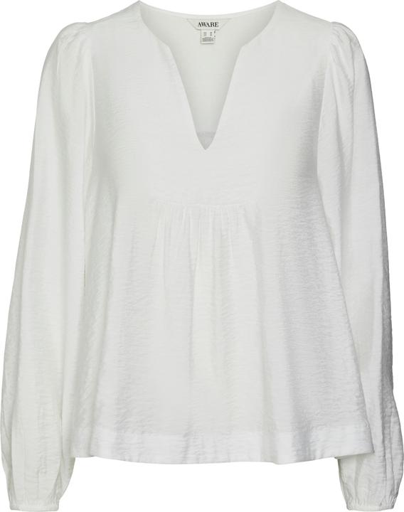 Vero Moda Normal geschnitten Mandarin Kragen Gummizug am Handgelenk Hemd Hemd