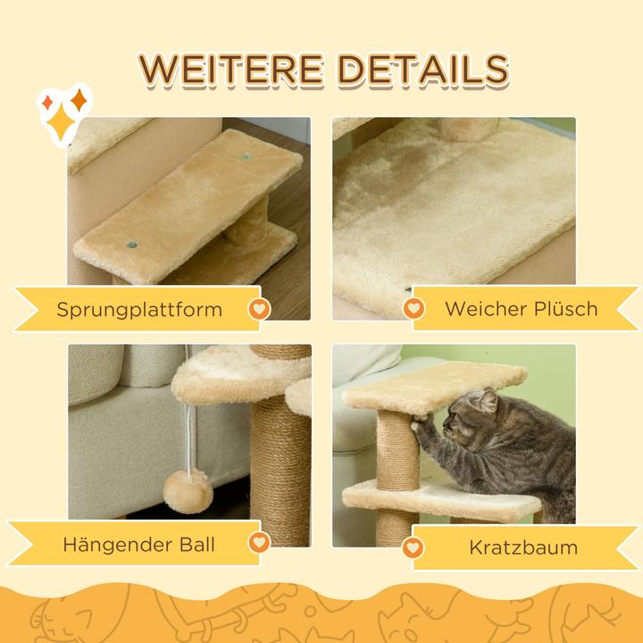 Image du produit PawHut Escalier pour chiens avec niche (Chien, Chat, Pliable)
