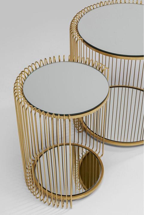 Produktbild Kare Design Beistelltisch Wire Double Brass (2/Set)