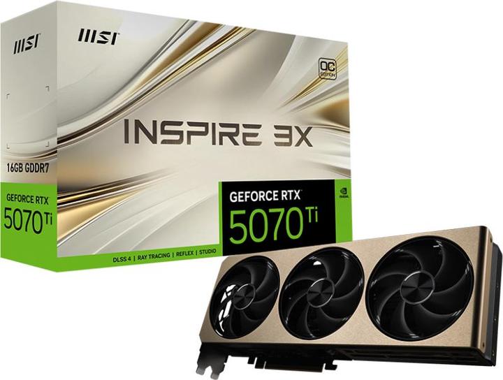 Produktbild MSI GeForce RTX 5070 Ti Inspire 3X OC (16 GB)