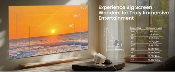 Immagine prodotto JMGO N1S Nano LED DLP Projector 460 ISO 1080P GTV (1.2:1)