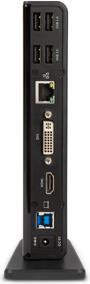 Actual product image Hamlet USB 3.0 Dual Display DVI and HDMI Docking Station, hub with 6 USB ports, LAN AND AUDI (USB-A, USB-B, 6 Ports)