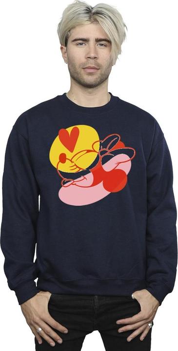 Actual product image Disney Mens Minnie Mouse Tongue Heart Sweatshirt (M)