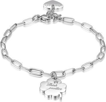 Actual product image Sagapo S'Agapo Steel Bracelet Think Positive Be My Always Sbm56
